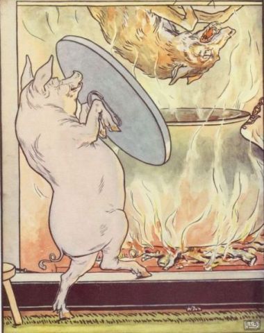 Three_little_pigs_-_the_wolf_lands_in_the_cooking_pot_-_Project_Gutenberg_eText_15661